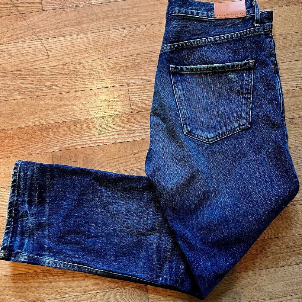 Gia High Rise Ankle Straight Leg Jeans